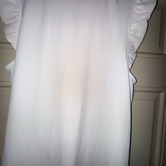 Ann Taylor Ivory Ruffled Top - Picture 2 of 3